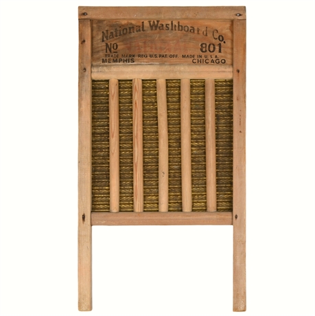 National Washboard Co. No. 801 "Top Notch" Antique Washboard