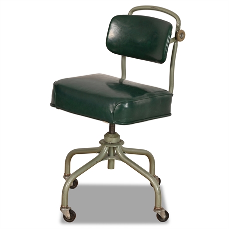 1950's Green Steelcase Rolling Chair