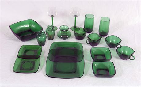 Green Depression Glass Collection