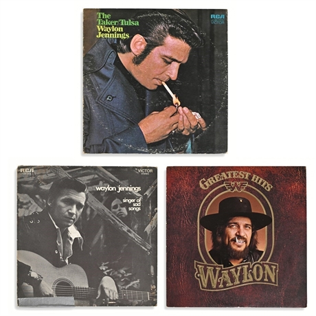 Waylon Jennings RCA Victor LP Lot — Singer of Sad Songs, The Taker/Tulsa +