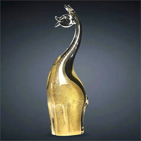 Murano Blown Glass Giraffe Sculpture