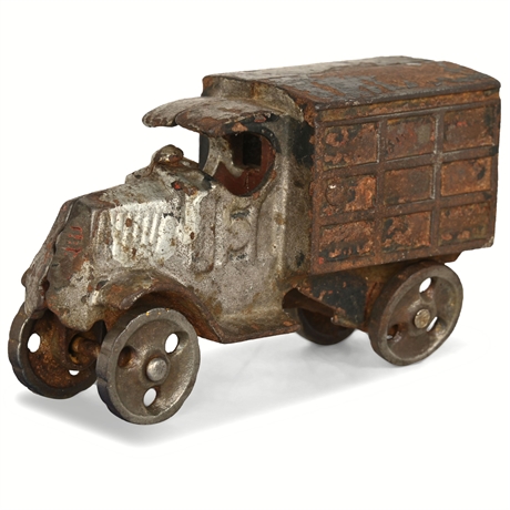 Welker & Crosby Cast Iron Mack Delivery Truck, c.1920s — 5½", Heavy Iron