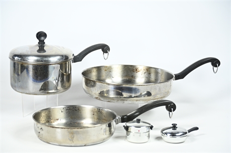 Set 3 Vintage Farberware Pans