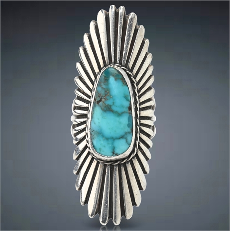 Shirley Etsitty Zuni Turquoise Ring