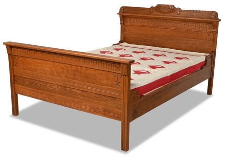 Antique Eastlake Full Panel Bed