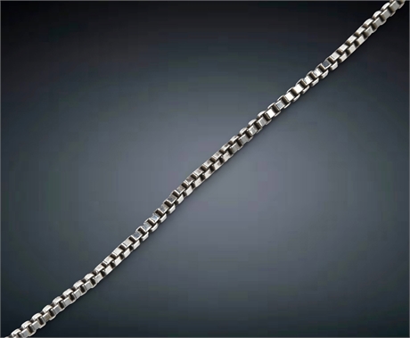 1.4 mm Sterling Boxlink Chain