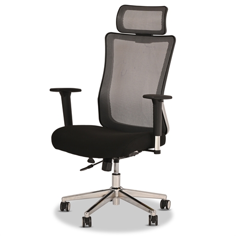 Ergonomic Mesh Back Office Chair with Headrest by Wellness by Design