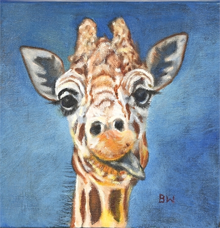 Bonnie Wetzel 'Portrait of a Giraffe'