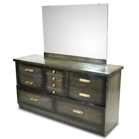 1950's "Cavalier" (8) Drawer Dresser with Mirror