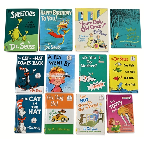 Lot of 12 Vintage Dr. Seuss & Beginner Books – Hardcover Children’s Classics