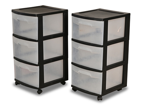 Sterilite 3 Drawer Storage Carts