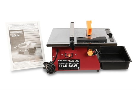 7" Portable Wet Cutting Tile Saw