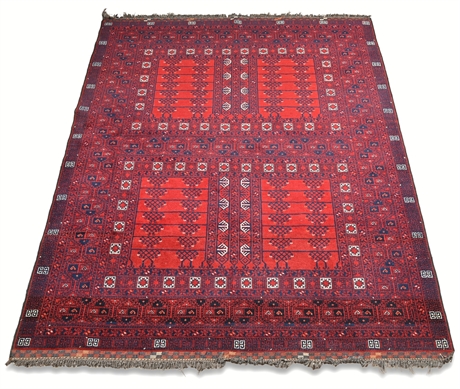 Afghan Turkmen Ensi design 4’11” x 6’7” Rug