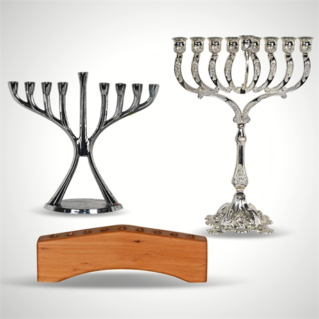 A Collection of Menorahs