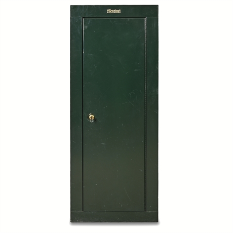 Sentinel Gun Safe Cabinet w/ Key & Shelf – 55" Steel Locking
