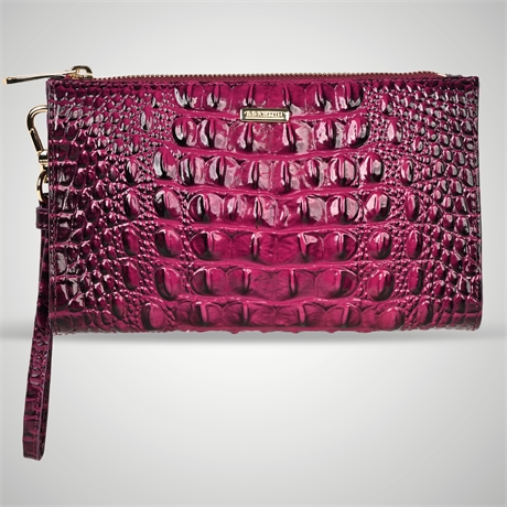Brahmin Daisy Wristlet – Affection Ombre Melbourne Croc-Embossed Leather