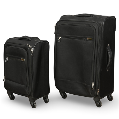 Ricardo Beverly Hills 2-Piece Black Softside Spinner Luggage Set