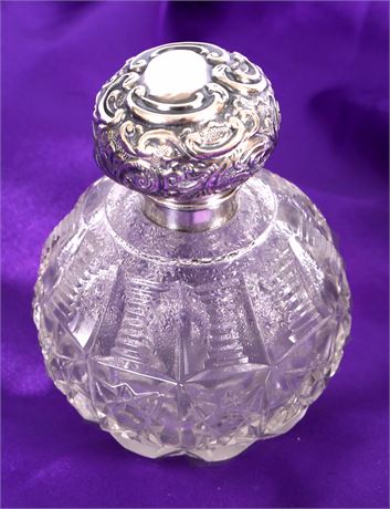 British Victorian Sterling Silver Perfume Bottle