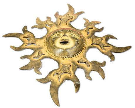Metal Sun Sculpture