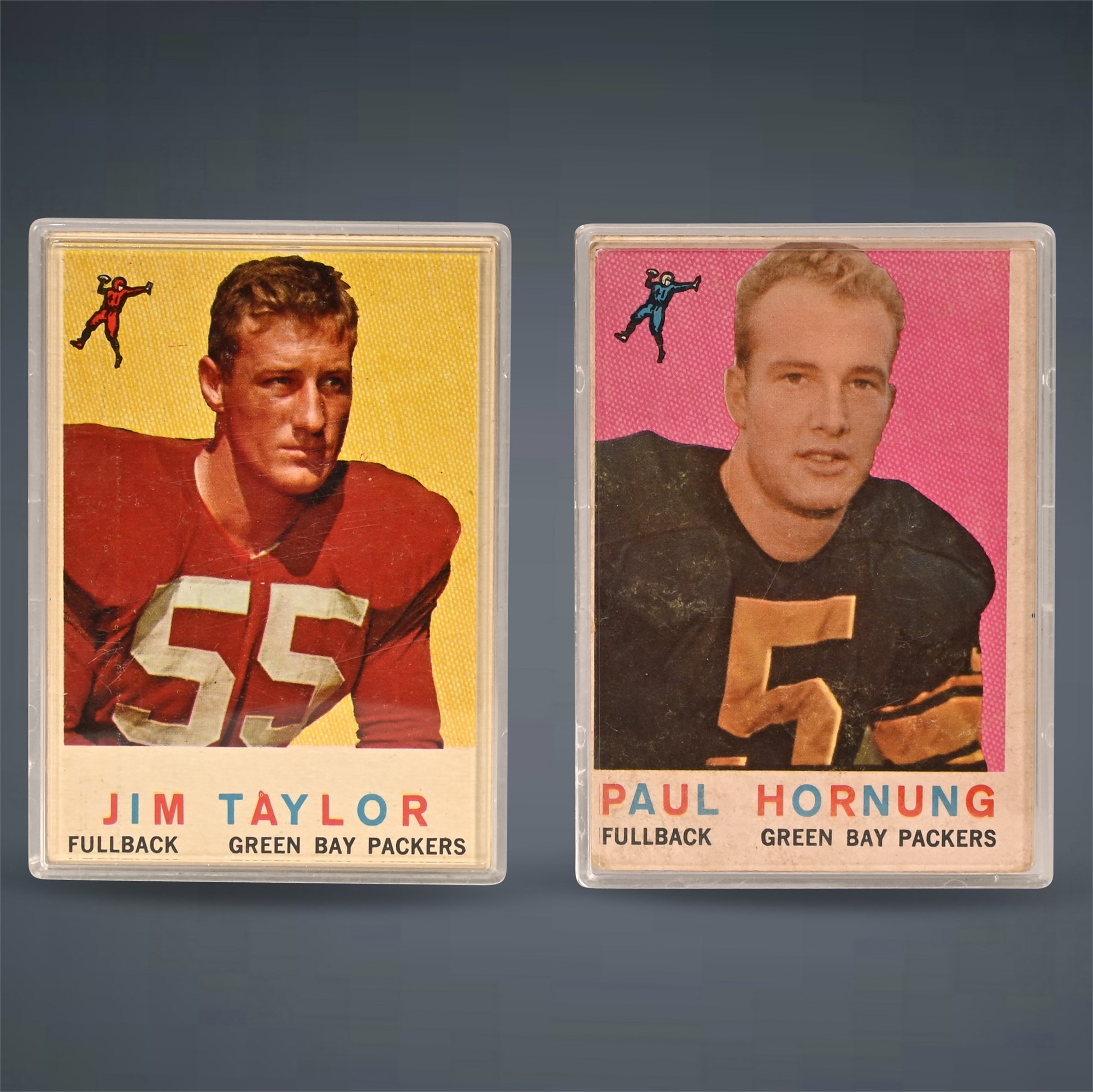 NM Auctions  Innovative Auction, Liquidation & Estate Sales - Green Bay  Packers Jim Taylor and Paul Hornung Cards