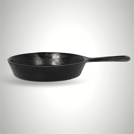 No. 3 Cast Iron Skillet — Smoke Ring, Double Pour Spouts, “JG 3” Handle Mark