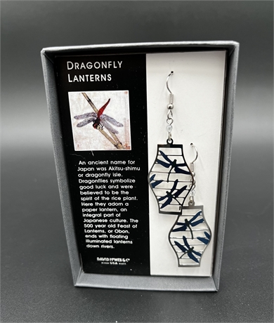 DRAGONFLY LANTERN EARRINGS