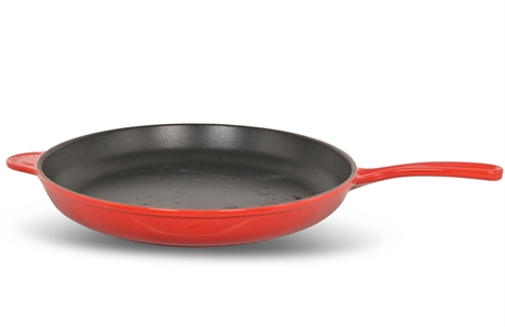 Le Creuset Cherry Red Fish Skillet