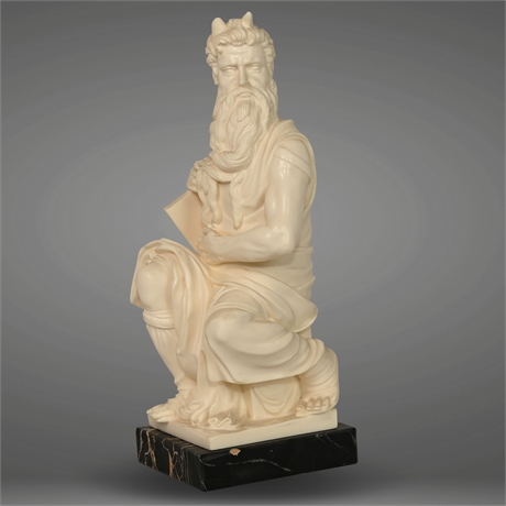 12" G. Ruggeri 'Horned Moses' Statue