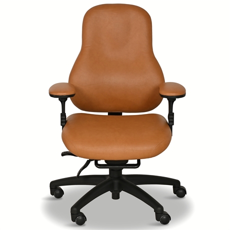 Ergonomic 'Camel' Leather Managers Chair