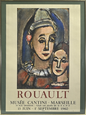 Georges Rouault Cantini Marseille 1960 Exhibition Poster