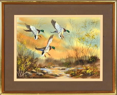 'Mallards in Flight' - Mary Elizabeth Brown