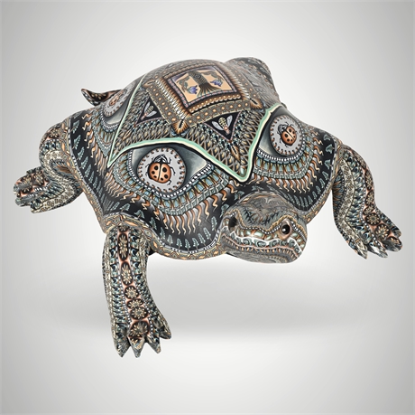 Jon Anderson 2003 Polymer Clay Turtle Sculpture, Signed
