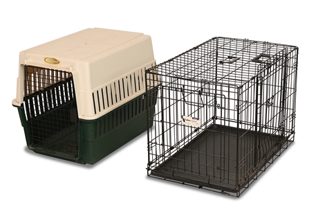 Pair Medium Dog Crates