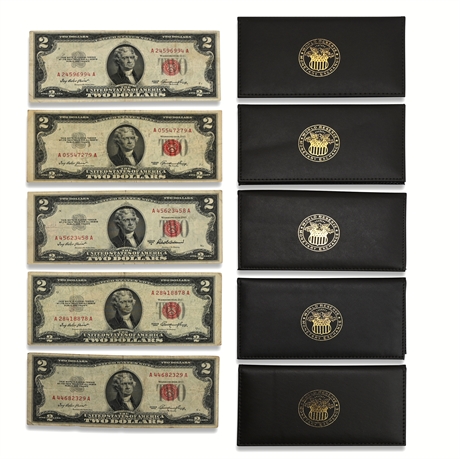 (5) $2 Red Seal Notes