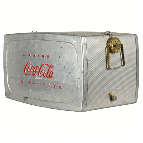 Vintage 1950s Coca Cola Aluminium Beer Coke Soda Water Cooler