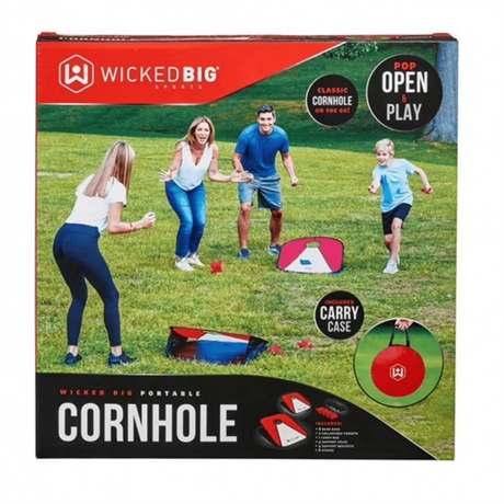 Wicked Big Sports Portable Cornhole Set Complete Outdoor Game