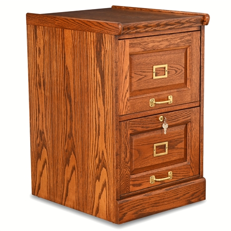 2-Drawer Oak File by Winners Only