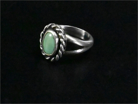 Sterling Silver & Turquoise Petite Ring