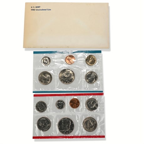 1980 U.S. Mint Uncirculated Coin Set