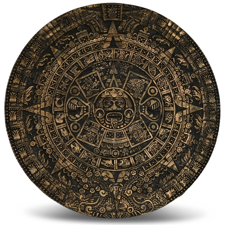 Aztec Calendar Metal Wall Art
