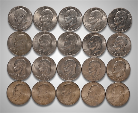 1971 - 1976 (20) Eisenhower Dollars