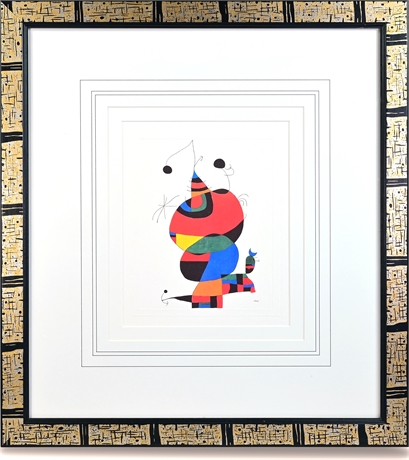 Joan Miro 'Homage' to Picasso Lithograph