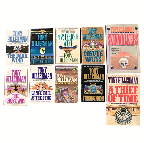 Tony Hillerman Mystery Lot – 10 Paperback Books, 1971–1995