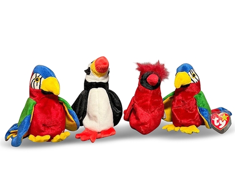 For the Birds Beanie Babies - Set of 4