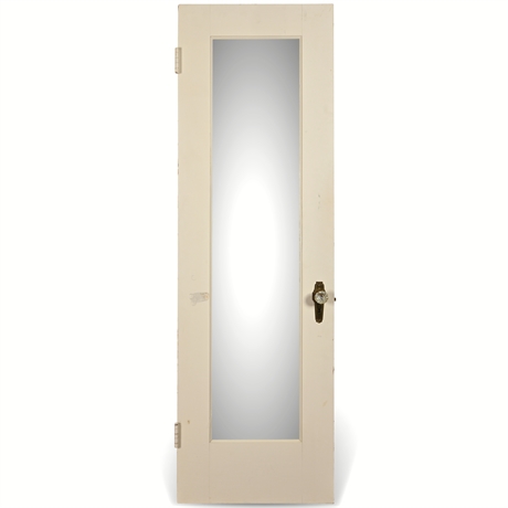 78 3/4" X 24" Antique Mirrored Panel Solid Wood Door