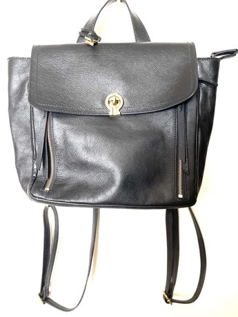 Fossil Black Leather Briefcase Bagpack