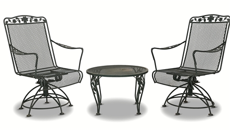 Meadowcraft Dogwood Wrought Iron Patio Set