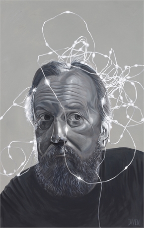 'Self Portrait with Faerie Lights' - Bob Diven Original