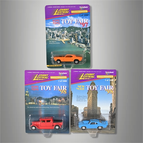 Johnny Lightning Toy Fair ’97–’98 Promo Set — Limited Edition of 1000 (3 Cars)