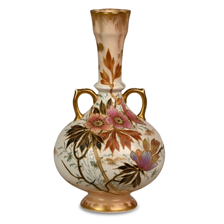 Royal Bonn 10" Gilded Hand Painted Vase
